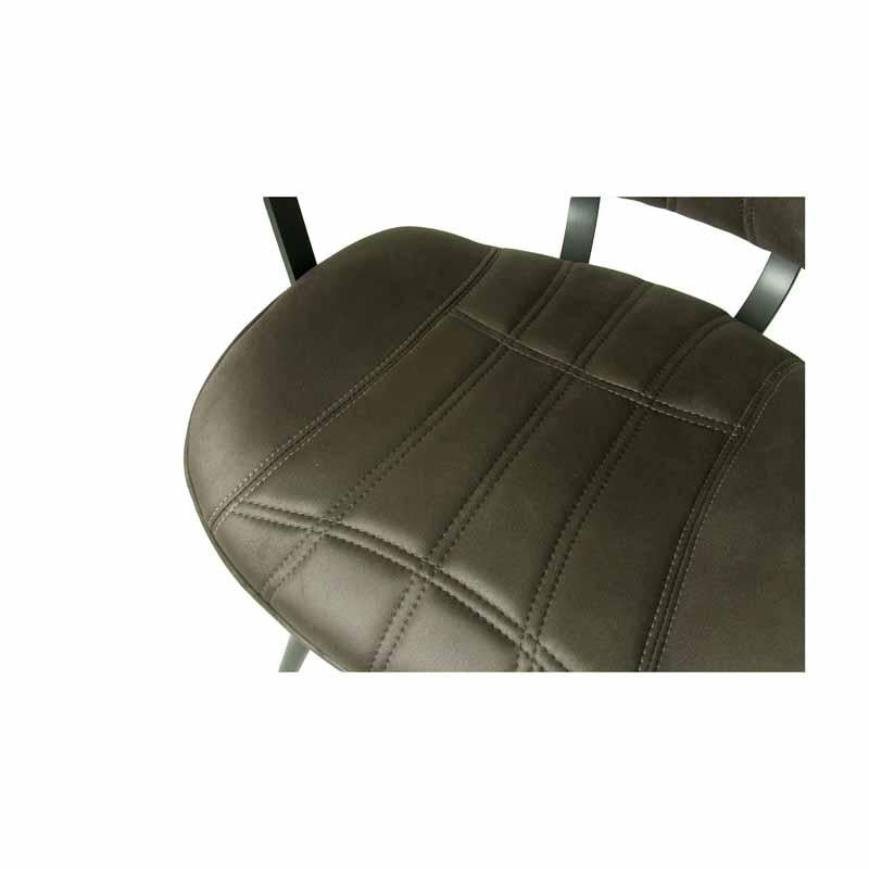 Austin Moleskin Mussel Brown/Grey Set of Two Carver Dining Chairs